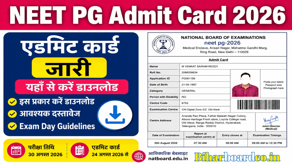 NEET PG Admit Card 2026