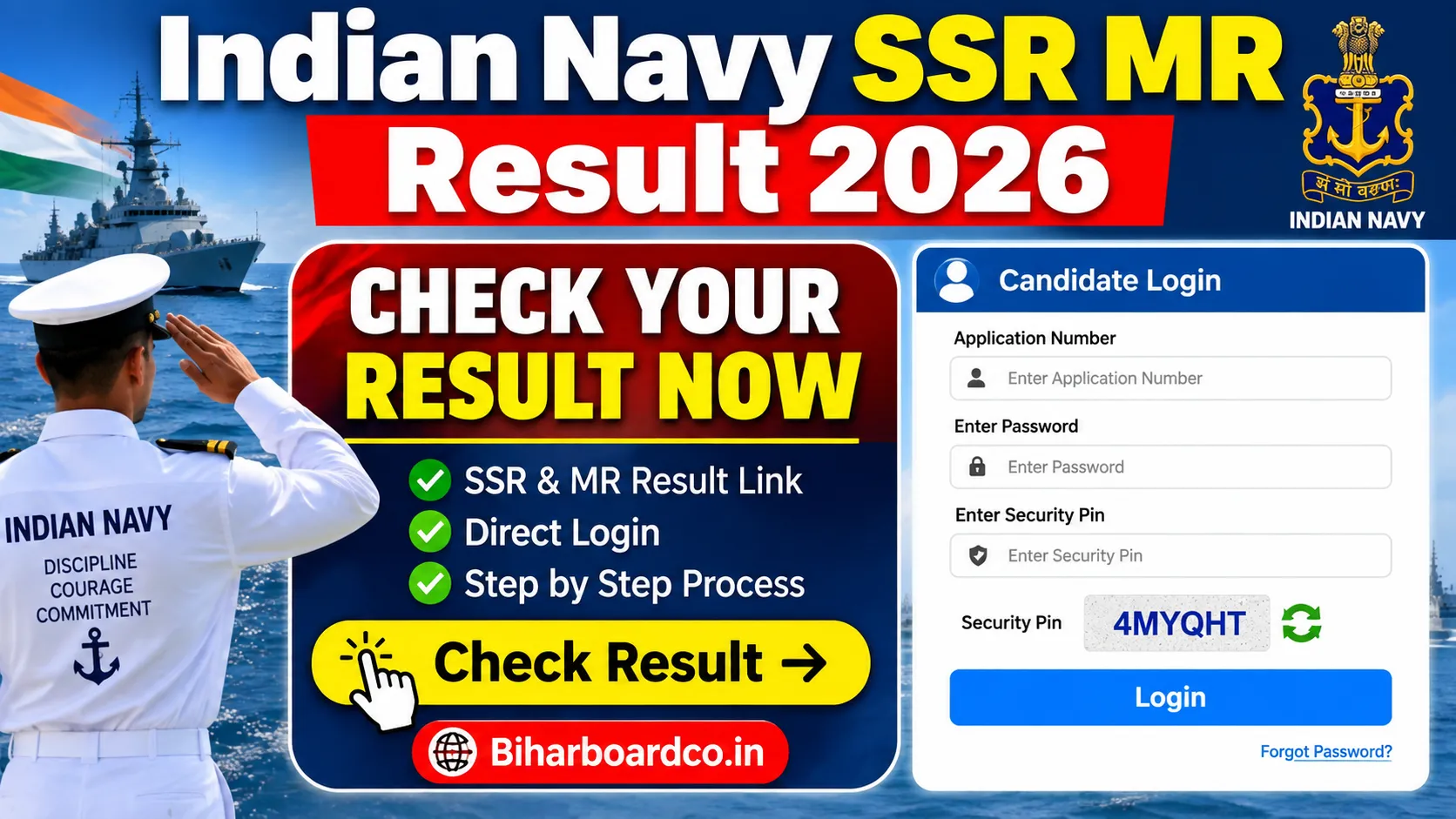 Indian Navy SSR MR Result 2026
